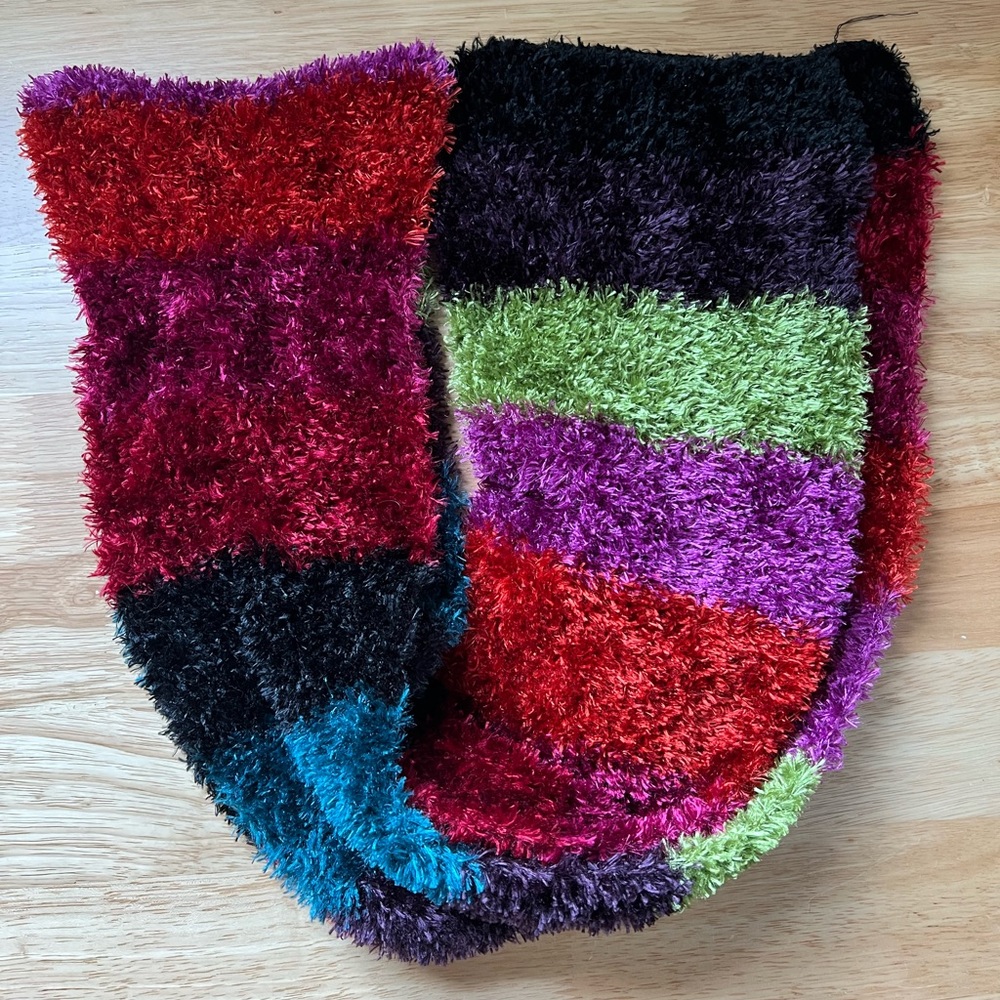 A.N.A Colorblock Chenille Oblong Scarf NWOT